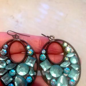 NEW Blue Faux Gemstone earrings